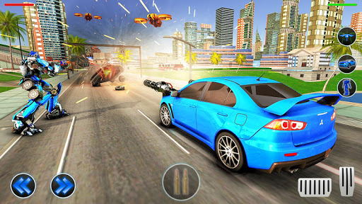 8200 Jet Robot Car Transformation Robot Car Games Mod Apk Download  Free