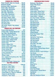 Pradnya Bar & Restaurant menu 1