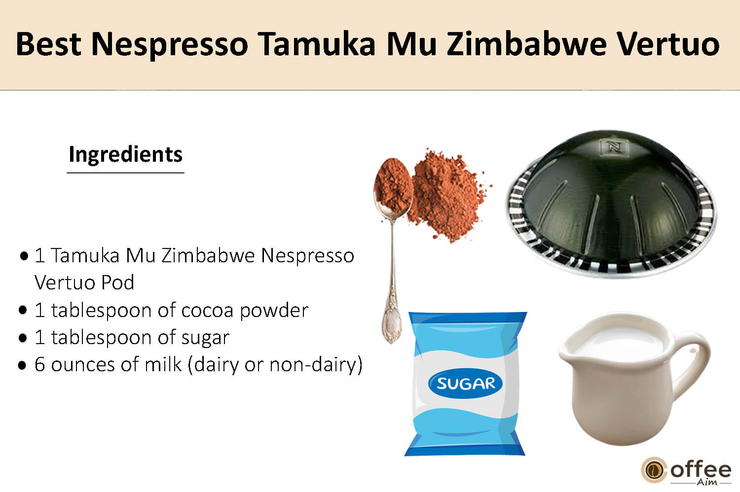 In this image, I elucidate the components that comprise the finest Nespresso Tamuka MU Zimbabwe Vertuo coffee pod.