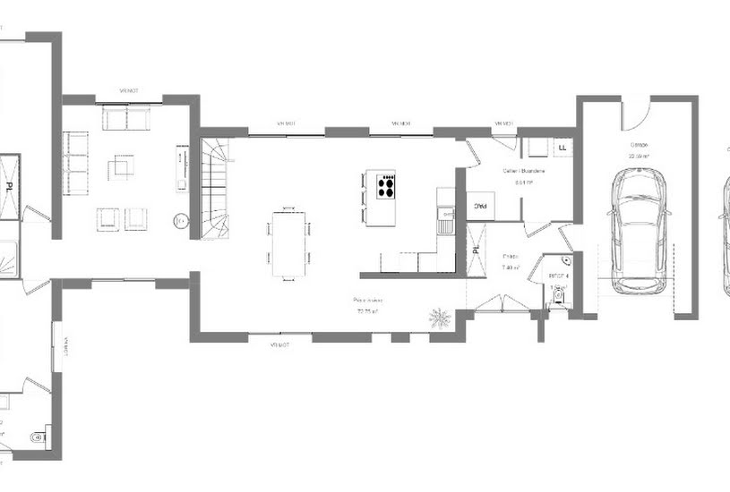  Vente Terrain + Maison - Terrain : 1 100m² - Maison : 180m² à Fondettes (37230) 