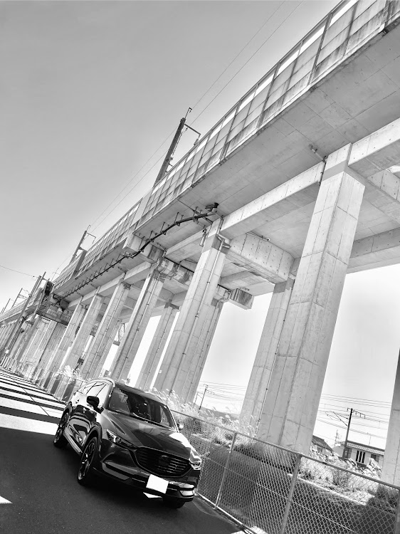 CX-8のマシングレープレミアムメタリック・CX-8九州の集い・今年1年ありがとうございました・来年もよろしくお願いします・モノクロ写真に関するカスタム事例の投稿画像1枚目