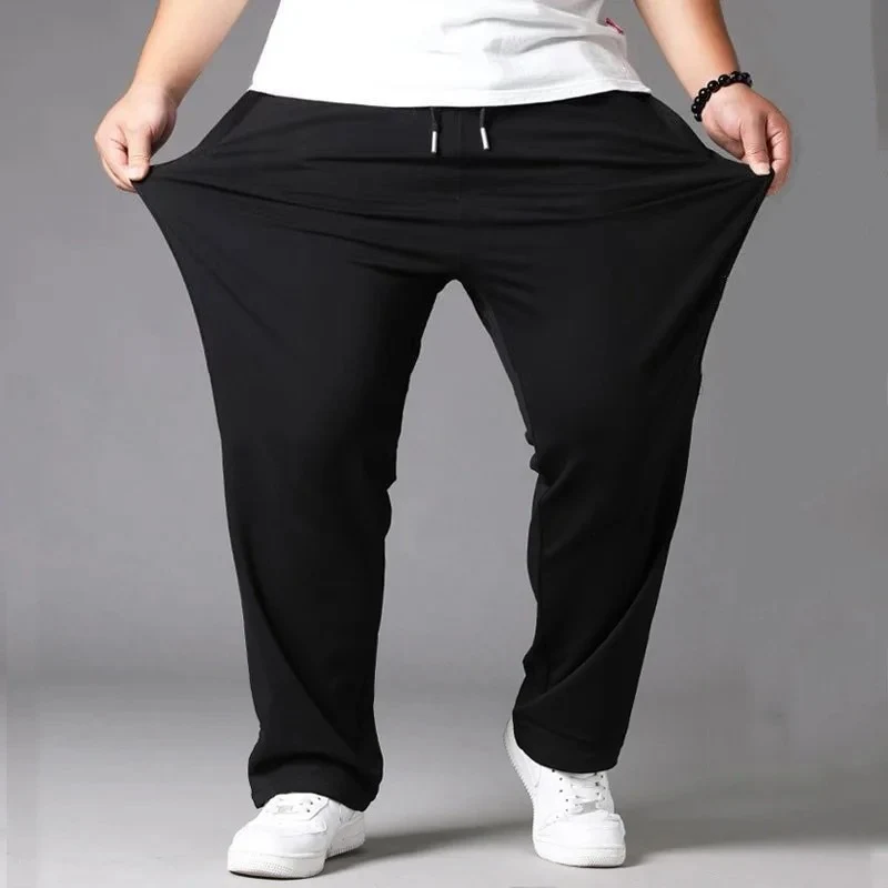 Męskie Spodnie Sportowe i Rekreacyjne Plus Size Luźny Krój Wygoda i Swoboda Ruchów Idealne na Trening i Czas Wolny Duży Rozmiar