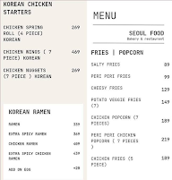 Seoul Foods menu 1