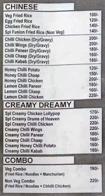 The Shawarma Junction menu 