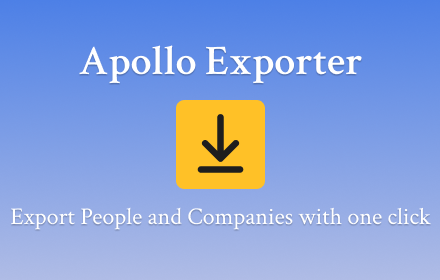 Apollo Scraper - Leads Export & Extract Promo Image