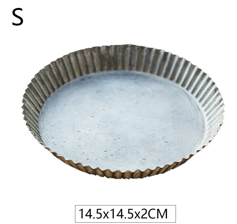 Stockage d'outils Pot de fleur de plaque de fer