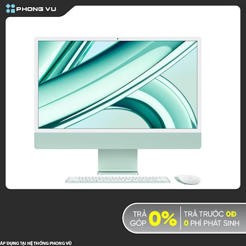 PC APPLE iMac (2023) MQRN3SA/A (24" 4.5K/Apple M3/8GB/256GB SSD/Mac OS/WiFi 802.11ax)