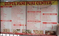 Gupta Pani Puri center menu 4