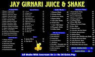 Jai Girnari Juice menu 1