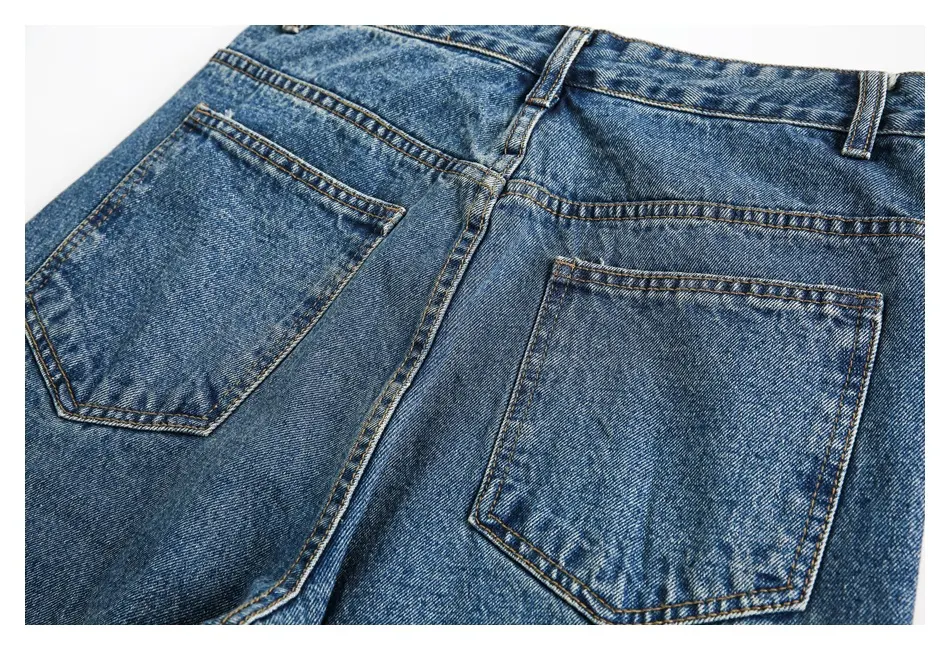 Title 11, Retro washed distressed blauwe jeans voor heren...