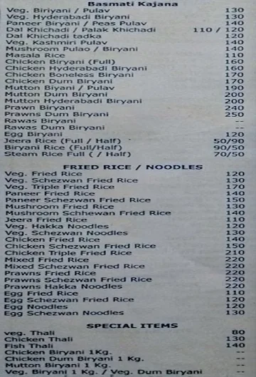 Padmalaxmi menu 