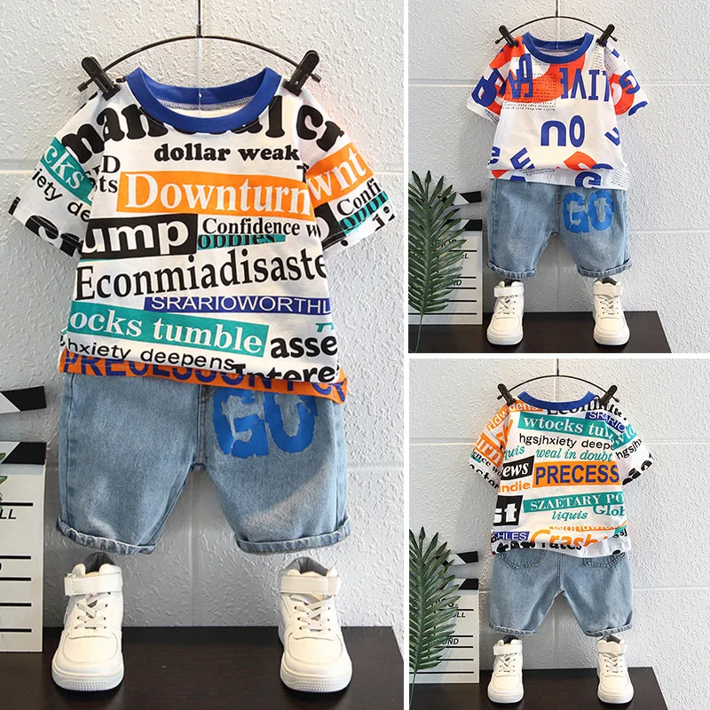 Title 2, Zomerse tweedelige set voor knappe babys met k...