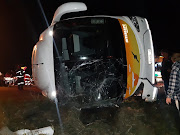 The Intercape bus that overturned a week ago near Welkom on route from Durban to Upington. Nine people died, including the driver. 