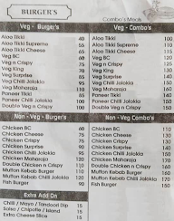 Cafe Burger BC menu 3