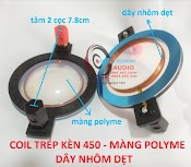 Trép 450 Bc Nắp Nhôm - Coil Dẹt Màng Polyme Trong Suốt - Công Suất 500W - Hàng Chất Lượng