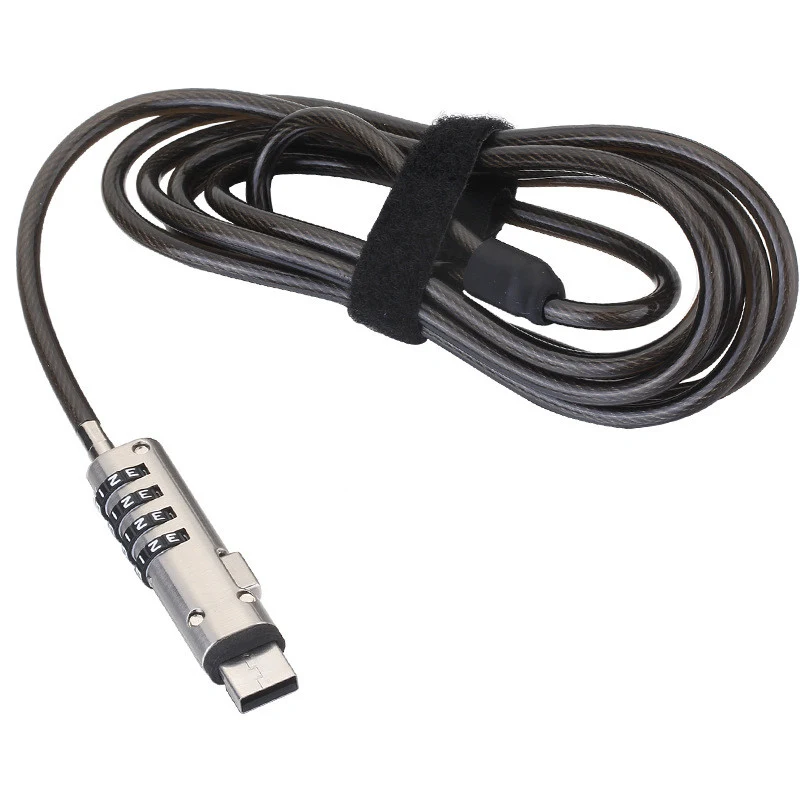 Blokada Cyfrowa Notebooka Interfejs USB Zabezpiecz komputer przed nieautoryzowanym dostępem. Łatwa w użyciu blokada cyfrowa.