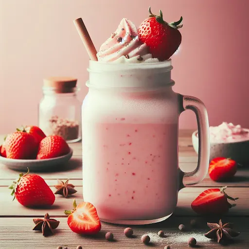 Strawberry Shake [450 Ml, Mason Jar]