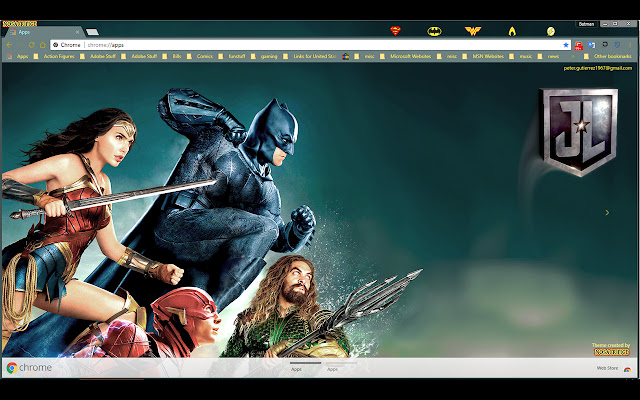 Justice League Live - 1600px chrome extension