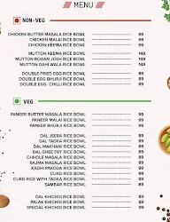 Bowl 99 menu 1
