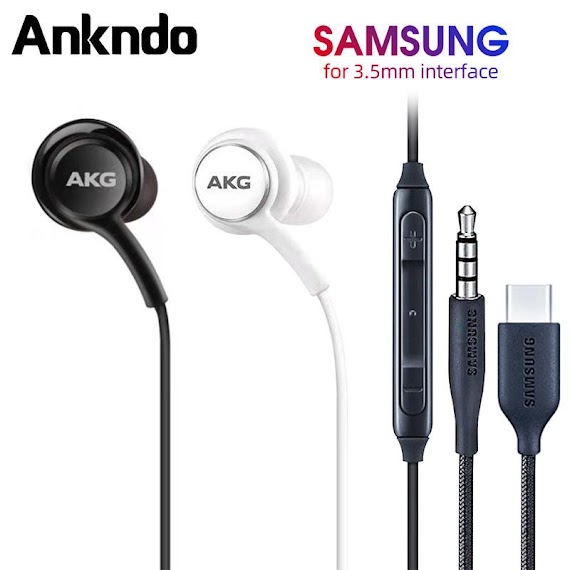 Tai Nghe Nhét Tai Ankndo Akg Giắc Cắm 3.5Mm/ Type C Tích Hợp Mi Cờ Rô Cho Samsung Galaxy S22 S21 S20 Note 20 A53 5G