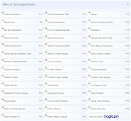 Topi Vappa Biriyani menu 4