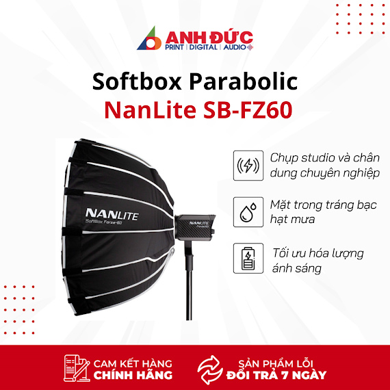 Softbox Tản Sáng Parabolic Nanlite Sb - Fz60 - Hàng Chính Hãng