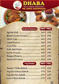 Dhaba -The Multicuisine Restaurant menu 6