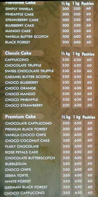 Occasion Cake Shop menu 1