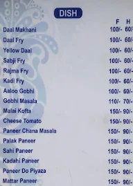 Ram Kumar Pure Vaishno Dhaba menu 2