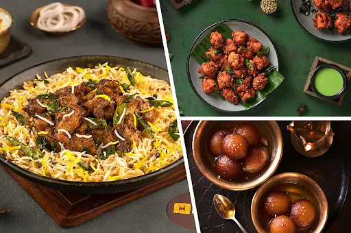 Pepper Chicken Biryani Combo (Serves 1)