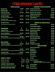 The Hidden Cafe menu 1