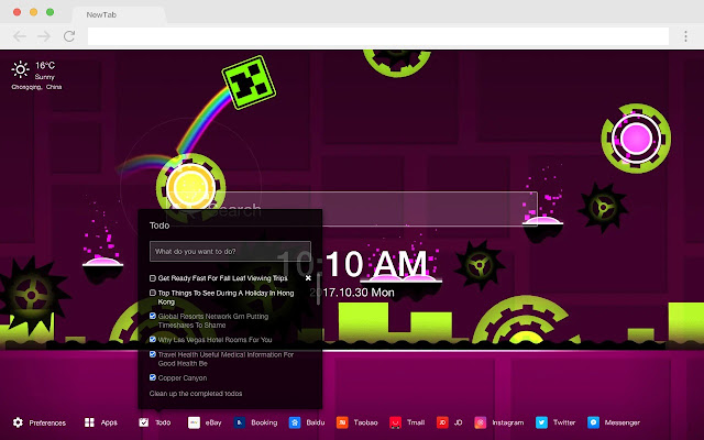 Geometry Dash Scratch Pop HD New Tab Themes