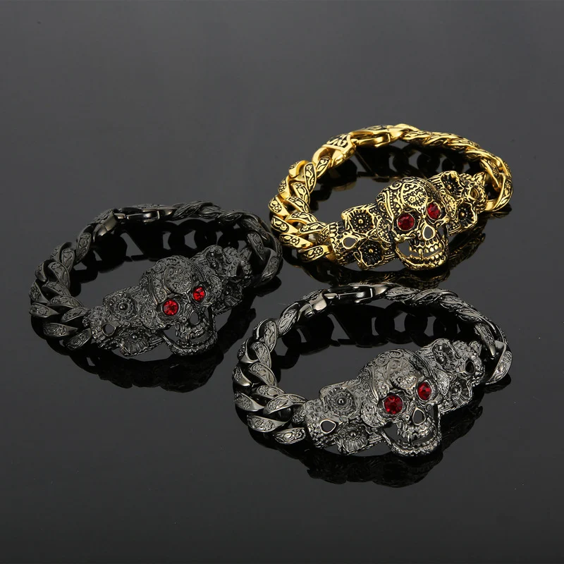 Joyería Punk Europea y Americana Acero Inoxidable – Estilo Rebelde, Duradero y Resistente al Agua. Exprésate con esta colección audaz.