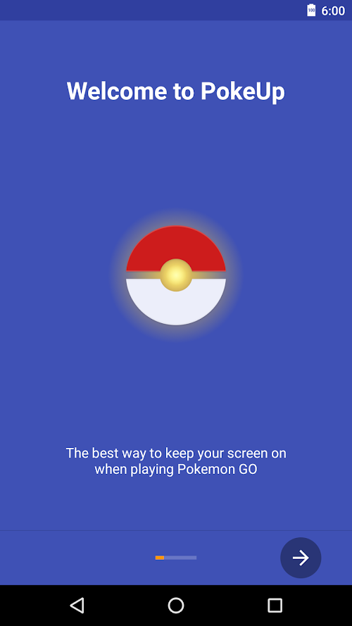 Android application PokeUp screenshort