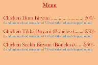 Master Biryani menu 1