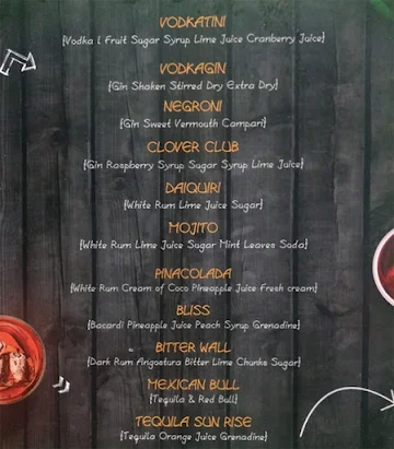 Chill and Grill menu 