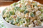 Deliciously Sweet Broccoli Cauliflower Salad - Easy Peasy Pleasy was pinched from <a href="http://easypeasypleasy.com/2016/07/06/deliciously-sweet-broccoli-cauliflower-salad/" target="_blank">easypeasypleasy.com.</a>