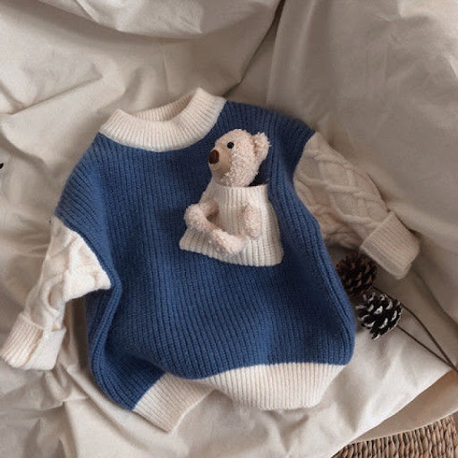 Title 7, Childrens Collision Color Padded Knit Tops Com...