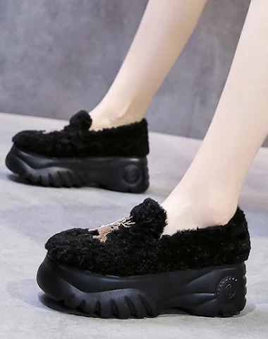 Zimowe damskie buty Peas Shoes z po - 3