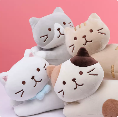 Title 3, Cat plush toy for children nap sleeping pillow ...