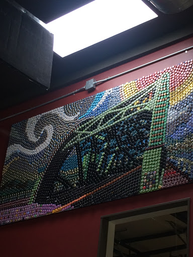 Park Street Bridge Bottle cap Mural