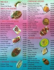 sri Ganesh chettinadu Hotel menu 1