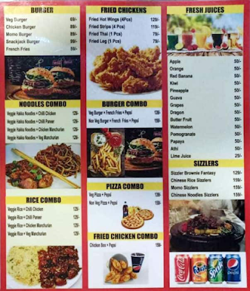 Chinese Cafe menu 