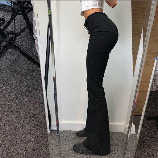 Title 1, Ladies fashion bottoming black casual trousers...