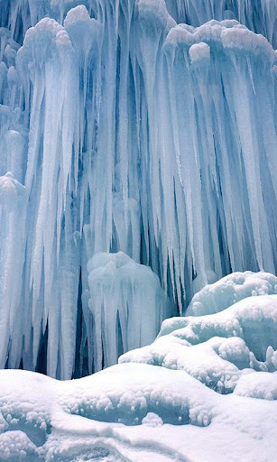 Frozen Waterfall Wallpaper HD