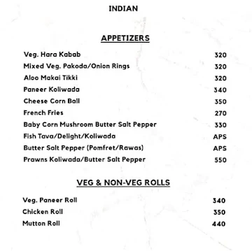Sheetal Restaurant menu 