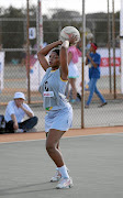 Tsholofelo Moote in action for Royal Bafokeng at the Spar national championships.   