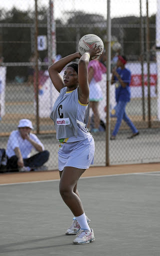 Tsholofelo Moote in action for Royal Bafokeng at the Spar national championships.