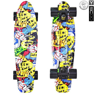 Скейтборд виниловый YScoo Fishskateboard Print 22 401GС с сумкой дизайн Карикатура RT за 2 069 руб.