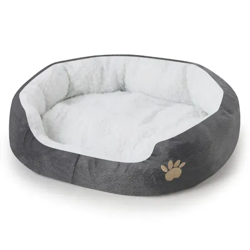 Puppy Sleeping Cushion Blanket Round or Elliptical Fleece Bed Suitable for Cats or Puppies Dog House Soft Nest Dog Cat B